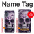 S3582 紫の頭蓋骨 Purple Sugar Skull Motorola Moto G62 5G バックケース、フリップケース・カバー