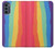 S3799 かわいい縦水彩レインボー Cute Vertical Watercolor Rainbow Motorola Moto G62 5G バックケース、フリップケース・カバー