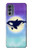S3807 キラーホエールオルカ月パステルファンタジー Killer Whale Orca Moon Pastel Fantasy Motorola Moto G62 5G バックケース、フリップケース・カバー