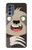 S3855 ナマケモノの顔の漫画 Sloth Face Cartoon Motorola Moto G62 5G バックケース、フリップケース・カバー