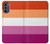 S3887 レズビアンプライドフラッグ Lesbian Pride Flag Motorola Moto G62 5G バックケース、フリップケース・カバー