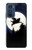 S3289 飛豚 満月 Flying Pig Full Moon Night Motorola Edge 30 バックケース、フリップケース・カバー