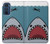 S3825 漫画のサメの海のダイビング Cartoon Shark Sea Diving Motorola Edge 30 バックケース、フリップケース・カバー