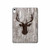 S2505 トナカイ古い木材グラフィックプリント Reindeer Head Old Wood Texture Graphic Printed iPad 10.9 (2025,2022) タブレットケース