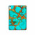 S2688 アクアターコイズ宝石グラフィックプリント Aqua Copper Turquoise Gemstone Graphic Printed iPad 10.9 (2025,2022) タブレットケース