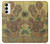 S0214 フィンセント・ファン・ゴッホ 15本のひまわり Van Gogh Vase Fifteen Sunflowers Samsung Galaxy S23 バックケース、フリップケース・カバー