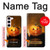 S1083 南瓜 蜘蛛 蝋燭 ハロウィーン Pumpkin Spider Candles Halloween Samsung Galaxy S23 バックケース、フリップケース・カバー