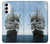 S1096 海で帆船 Sailing Ship in an Ocean Samsung Galaxy S23 バックケース、フリップケース・カバー