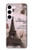 S2211 パリエッフェル塔ポストカード Paris Postcard Eiffel Tower Samsung Galaxy S23 バックケース、フリップケース・カバー