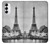 S2350 古いパリエッフェル塔 Old Paris Eiffel Tower Samsung Galaxy S23 バックケース、フリップケース・カバー