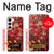 S2414 赤開花アーモンドの木 フィンセント・ファン・ゴッホ Red Blossoming Almond Tree Van Gogh Samsung Galaxy S23 バックケース、フリップケース・カバー