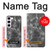 S2526 ブラックマーブルグラフィックプリント Black Marble Graphic Printed Samsung Galaxy S23 バックケース、フリップケース・カバー
