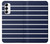 S2767 ネイビーホワイトストライプ Navy White Striped Samsung Galaxy S23 バックケース、フリップケース・カバー