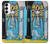 S2837 タロットカード 女教皇 The High Priestess Vintage Tarot Card Samsung Galaxy S23 バックケース、フリップケース・カバー