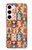 S2854 かわいいクリスマスのパターン Cute Xmas Pattern Samsung Galaxy S23 バックケース、フリップケース・カバー