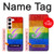 S2899 レインボーLGBTゲイプライド旗 Rainbow LGBT Gay Pride Flag Samsung Galaxy S23 バックケース、フリップケース・カバー