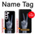 S3101 X線平和サイン手指 X-ray Peace Sign Fingers Samsung Galaxy S23 バックケース、フリップケース・カバー
