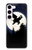S3323 飛び象満月の夜 Flying Elephant Full Moon Night Samsung Galaxy S23 バックケース、フリップケース・カバー