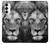 S3372 ライオンの顔 Lion Face Samsung Galaxy S23 バックケース、フリップケース・カバー