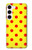 S3526 赤い水玉 Red Spot Polka Dot Samsung Galaxy S23 バックケース、フリップケース・カバー