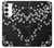 S2544 黒花柄の着物 Japanese Kimono Style Black Flower Pattern Samsung Galaxy S23 Plus バックケース、フリップケース・カバー