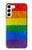 S2683 レインボーフラッグ プライド旗 Rainbow LGBT Pride Flag Samsung Galaxy S23 Plus バックケース、フリップケース・カバー