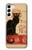 S2739 チャットノワール 黒猫 ヴィンテージ Chat Noir Black Cat Vintage Samsung Galaxy S23 Plus バックケース、フリップケース・カバー