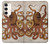 S2801 ヴィンテージタコ Vintage Octopus Samsung Galaxy S23 Plus バックケース、フリップケース・カバー