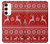 S2835 クリスマス トナカイ パターン Christmas Reindeer Knitted Pattern Samsung Galaxy S23 Plus バックケース、フリップケース・カバー