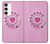 S2847 ピンクロータリー電話 Pink Retro Rotary Phone Samsung Galaxy S23 Plus バックケース、フリップケース・カバー