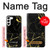S2896 ゴールドマーブルグラフィックプリント Gold Marble Graphic Printed Samsung Galaxy S23 Plus バックケース、フリップケース・カバー