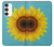 S3039 ひまわり Vintage Sunflower Blue Samsung Galaxy S23 Plus バックケース、フリップケース・カバー