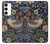 S3791 ウィリアムモリスストロベリーシーフ生地 William Morris Strawberry Thief Fabric Samsung Galaxy S23 Plus バックケース、フリップケース・カバー