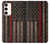 S3804 消防士メタルレッドラインフラググラフィック Fire Fighter Metal Red Line Flag Graphic Samsung Galaxy S23 Plus バックケース、フリップケース・カバー