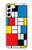 S3814 ピエトモンドリアン線画作曲 Piet Mondrian Line Art Composition Samsung Galaxy S23 Plus バックケース、フリップケース・カバー