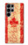 S1603 カナダの国旗ヴィンテージ Canada Flag Old Vintage Samsung Galaxy S23 Ultra バックケース、フリップケース・カバー