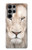 S2399 ホワイトライオンの顔 White Lion Face Samsung Galaxy S23 Ultra バックケース、フリップケース・カバー