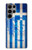 S2970 ギリシャサッカー Greece Map Football Soccer Flag Samsung Galaxy S23 Ultra バックケース、フリップケース・カバー