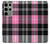 S3091 ピンクの模様のパターン Pink Plaid Pattern Samsung Galaxy S23 Ultra バックケース、フリップケース・カバー