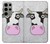 S3257 牛の漫画 Cow Cartoon Samsung Galaxy S23 Ultra バックケース、フリップケース・カバー