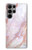 S3482 ピンクの大理石のグラフィックプリント Soft Pink Marble Graphic Print Samsung Galaxy S23 Ultra バックケース、フリップケース・カバー