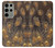 S3691 ゴールドピーコックフェザー Gold Peacock Feather Samsung Galaxy S23 Ultra バックケース、フリップケース・カバー