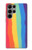 S3799 かわいい縦水彩レインボー Cute Vertical Watercolor Rainbow Samsung Galaxy S23 Ultra バックケース、フリップケース・カバー