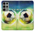 S3844 輝くサッカー サッカーボール Glowing Football Soccer Ball Samsung Galaxy S23 Ultra バックケース、フリップケース・カバー