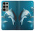 S3878 イルカ Dolphin Samsung Galaxy S23 Ultra バックケース、フリップケース・カバー