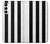 S2297 黒と白の縦縞 Black and White Vertical Stripes Samsung Galaxy A14 5G バックケース、フリップケース・カバー