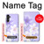 S2361 紫の花 Purple White Flowers Samsung Galaxy A14 5G バックケース、フリップケース・カバー