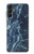 S2799 ライトブルーマーブルストーン グラフィックプリント Light Blue Marble Stone Texture Printed Samsung Galaxy A14 5G バックケース、フリップケース・カバー