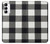 S2842 ブラックとホワイトバッファローチェック柄 Black and White Buffalo Check Pattern Samsung Galaxy A14 5G バックケース、フリップケース・カバー
