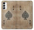 S2928 ヴィンテージスペードのエースカード Vintage Spades Ace Card Samsung Galaxy A14 5G バックケース、フリップケース・カバー